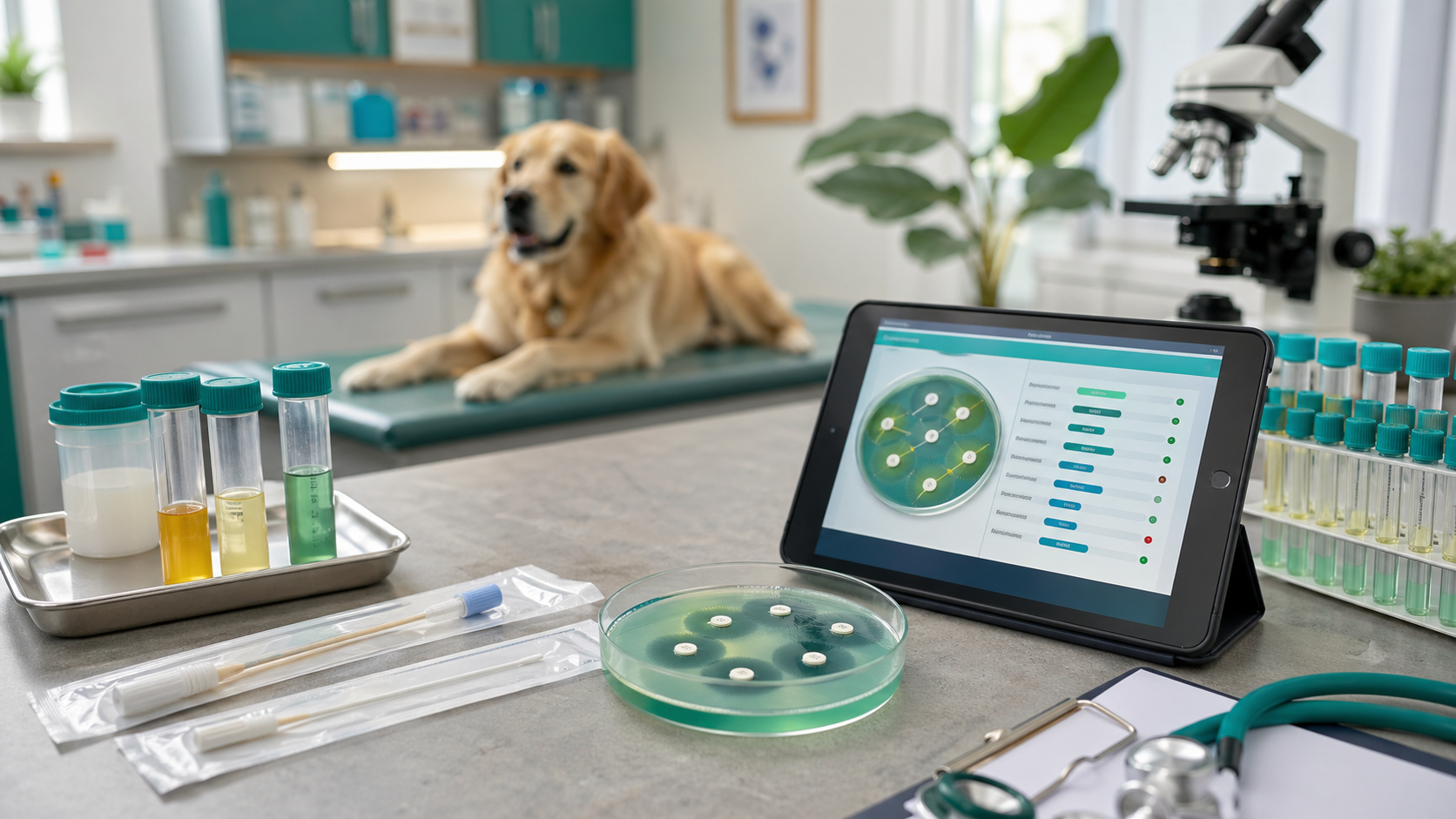 Culture and sensitivity testing in dogs: skin, ear, and UTI use cases